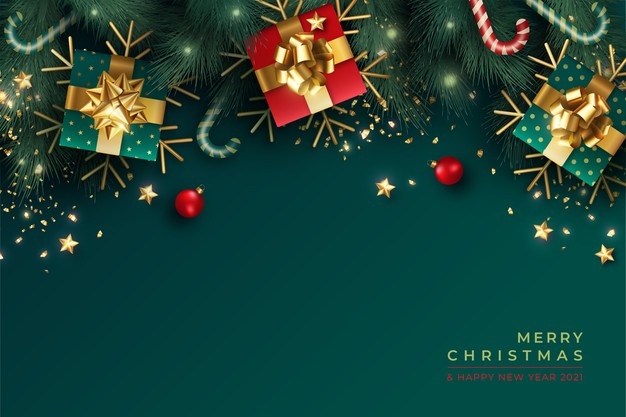 lovely-christmas-background-with-realistic-green-red-decoration_1361-3169